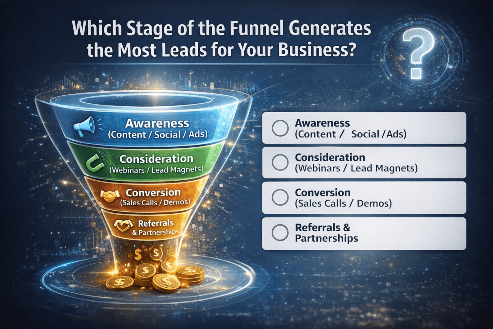 Leaks in funnel
